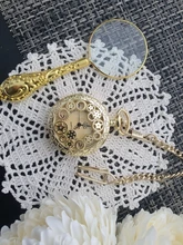 Reloj De Bolsillo De cuarzo Steampunk para hombre y mujer, colgante De acero inoxidable, oro Retro, moda