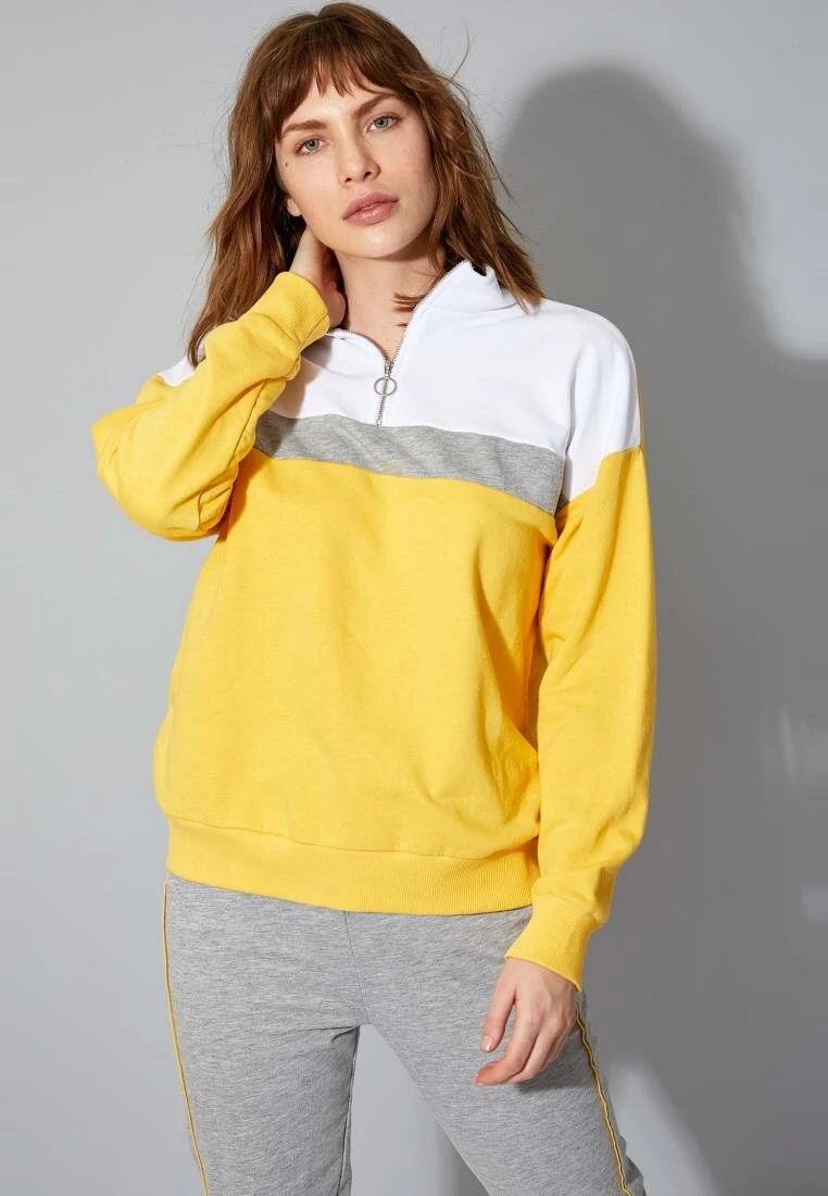 Sudaderas con capucha Casual defaw para mujer, sudaderas deportivas para mujer, amarilla para mujer, sudadera a rayas, Tops N2807AZ20SP| Sudaderas con capucha y sudaderas| - AliExpress