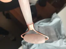 Gua Sha-Rodillo de Jade de cuarzo rosa Natural, masajeador corporal Facial, conjunto de piedra de Jade, herramienta de masaje de belleza para estiramiento Facial