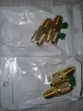 2 uds adaptador de aire acondicionado macho 5/16 SAE hembra 1/4 SAE para R410 R32 adaptador de aire acondicionado refrigerante reparación fluoruro