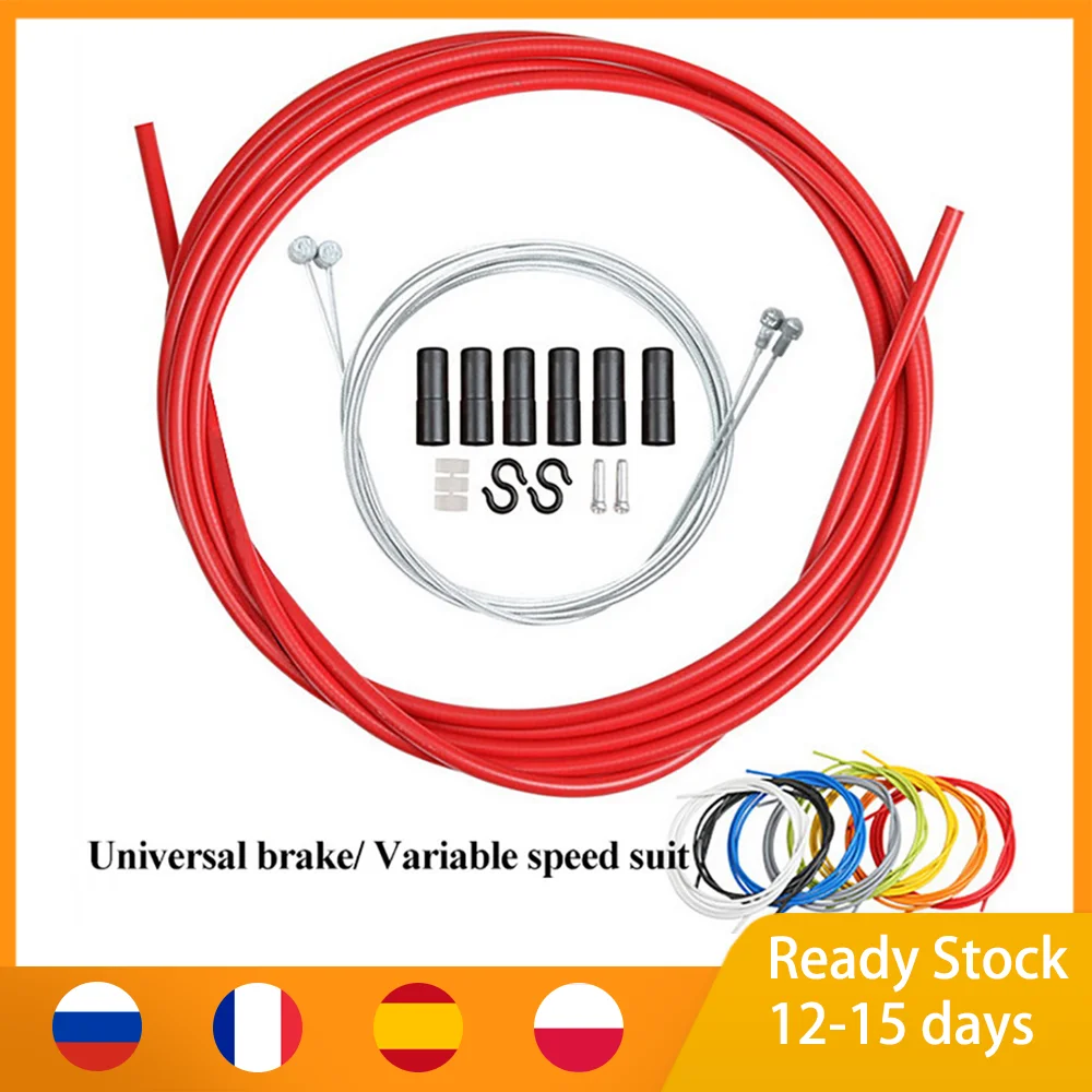 Mtb Road Bike Bicycle Brake Cable Shift Cable Set 6 in 1 4mm/5mm