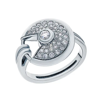 

Gold ring with diamonds sunlight sample 585
