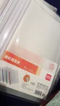 Clip de barra de ventosa transparente A4, carpeta de Color, carpeta de plástico, 5 uds., suministros para estudiantes de oficina
