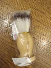 1PC profesional de los hombres brocha de afeitar con mango de madera de Nylon puro para hombres de limpieza de máscara cosméticos herramienta