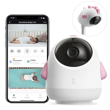 

Baby Camera 2K Pan Tilt with Sound Motion Detection 2-Way Audio Night Vision Indoor Surveillance Cam Nanny Monitoring