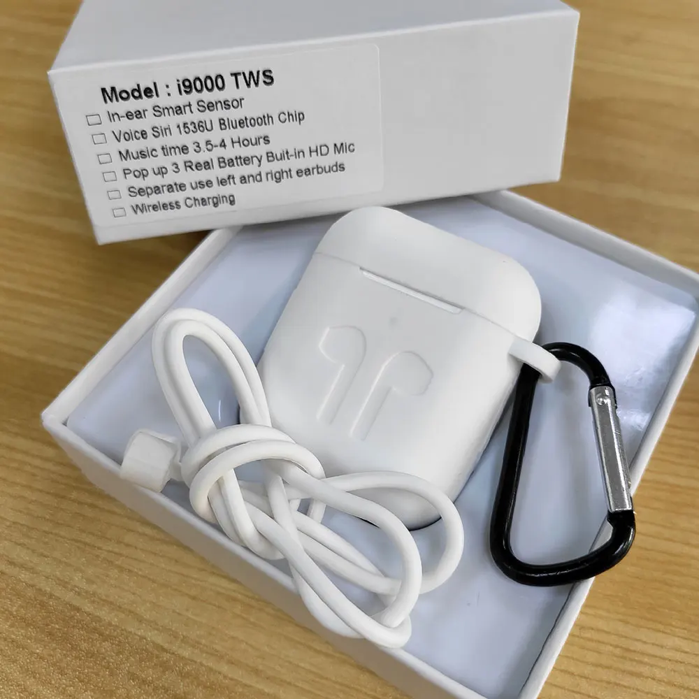 i9000 add White kits Новинка i9000 TWS беспроводные наушники Air 2 с обратным магнитом зарядный чехол Bluetooth 5,0 наушники PK i500 i2000 i5000 TWS - Цвет: i9000 add White kits