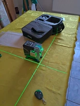 DEKO 12 líneas 3D nivel láser verde líneas horizontales y Cruz Vertical 520nm,Auto autonivelante, alta precisión (serie DKLL12tdP02)