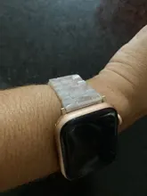 Correa de resina para Apple Watch, banda de 44mm y 40mm para iwatch Series 5 4 3 2 1, banda de 42mm y 38mm, hebilla de Metal, accesorios de pulsera