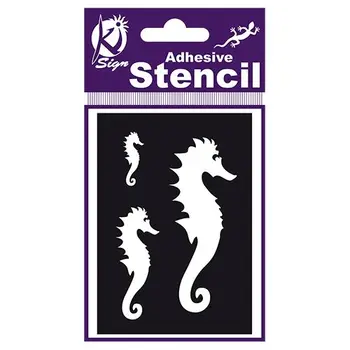 

Ks-bs-030 stencil on the adhesive basis of "Sea Horse", 7x10 cm Ki sign