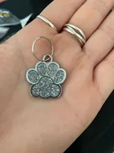 Pendant Pet-Accessories Engraved Dog-Cat-Tags Name-Collar Dog Puppy Paw Personalized