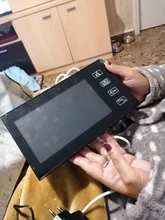 Sistema de intercomunicación Lcd para teléfono y puerta, kit de control de acceso de puerta con Cerradura eléctrica de cámara al aire libre y control remoto inalámbrico, 7 pulgadas