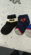 Calcetines de algodón de superhéroe para niños, 5 par/lote