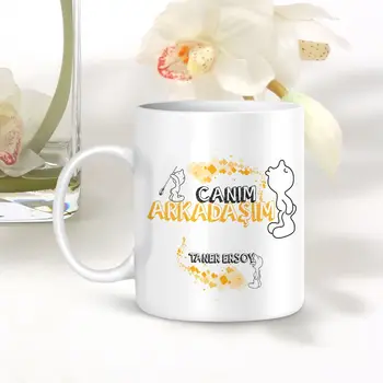 

Personalized Dear Friend White Mug Cup-002