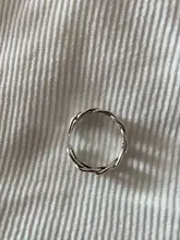 Anillo de Plata de Ley 925 con abertura plateada para mujer, cadena de bloqueo grande, estilo antiguo