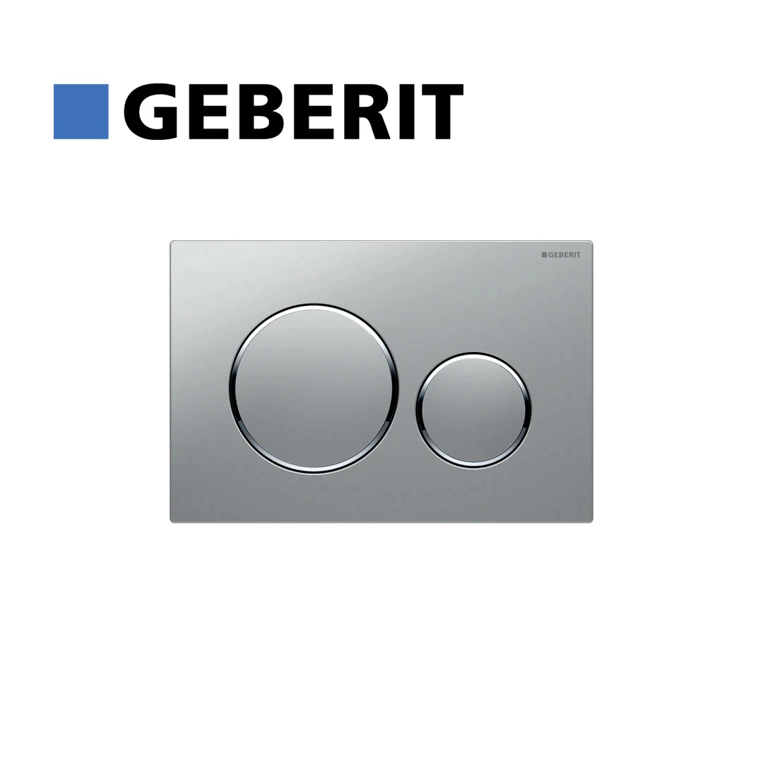 

Geberit Actuator Plate Sigma20 For Dual Flush: Matt Chrome-Plated, Bright Chrome-Plated 115.882.KN.1