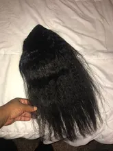 Racily Hair-coletero brasileño Afro rizado, cola de caballo recta, Remy, envoltura con cordón, extensiones de cabello humano ombré