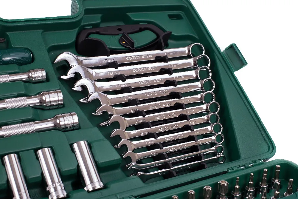 Набор инструментов Sata 1/2"+3/8"+1/4" 122 предмета, S09014A