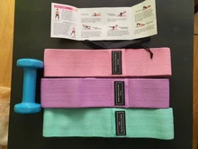 AOLIKES-Bandas de goma para Fitness, bandas de resistencia expansoras para banda elástica para ejercicio físico, entrenamiento, 3 unids/lote