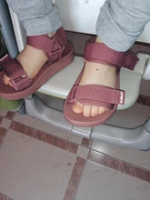 Girls Sandals Kids Shoes Canvas Summer Children New Anti-Slip Soft-Soled Solid-Color