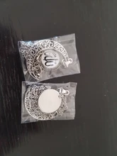 JOINBEAUTY-collar de luna con patrón islámico musulmán para hombre y mujer, accesorios sencillos, colgante de joyería hecha a mano NT355