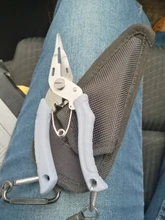 LINNHUE de acero inoxidable pinza de pesca multifunción cortador de cables, Extractor de ganchos de pesca agarre Alicates con anillas abiertas pesca