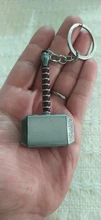 LLavero de Metal con forma de martillo de Thor para hombre y mujer, accesorios para seguidores de películas, 2021