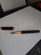 Pluma estilográfica de Metal de alta calidad, suministros de papelería para oficina y escuela, escritura, negocios, firmar, caligrafía, 1 unidad, 03923