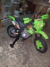 HOMCOM Moto Electrica Infantil Bateria 6V Recargable Ninos 3 Anos Cargador y Ruedas Apoyo