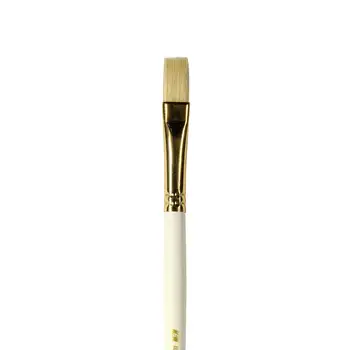 

Brush Bristle, bleached, long handle, flat No. 6