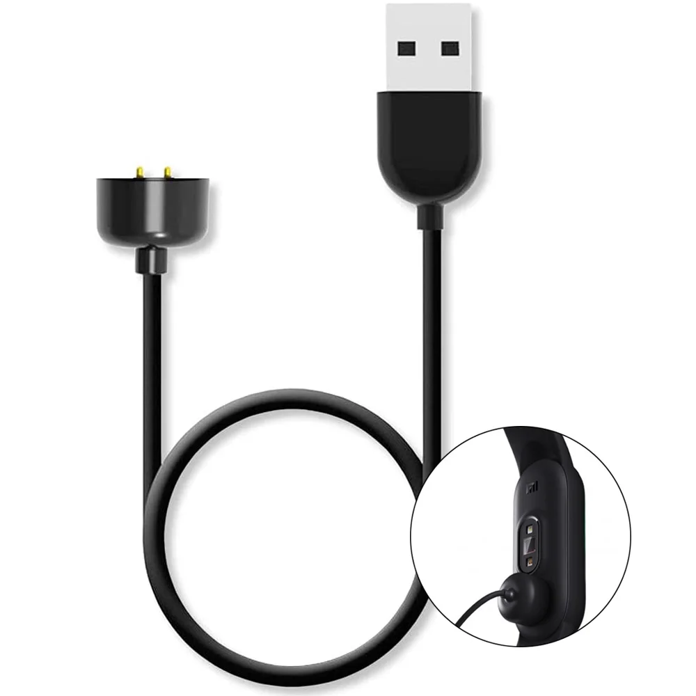 Зарядное устройство Xiaomi mi band 5 6 USB-кабель для зарядки совместим с умными часами