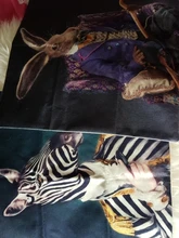Cushion-Covers Pillow-Case Decorative Animal Nordic-Art Zebra Rabbit Fashion Deer Posters-Style