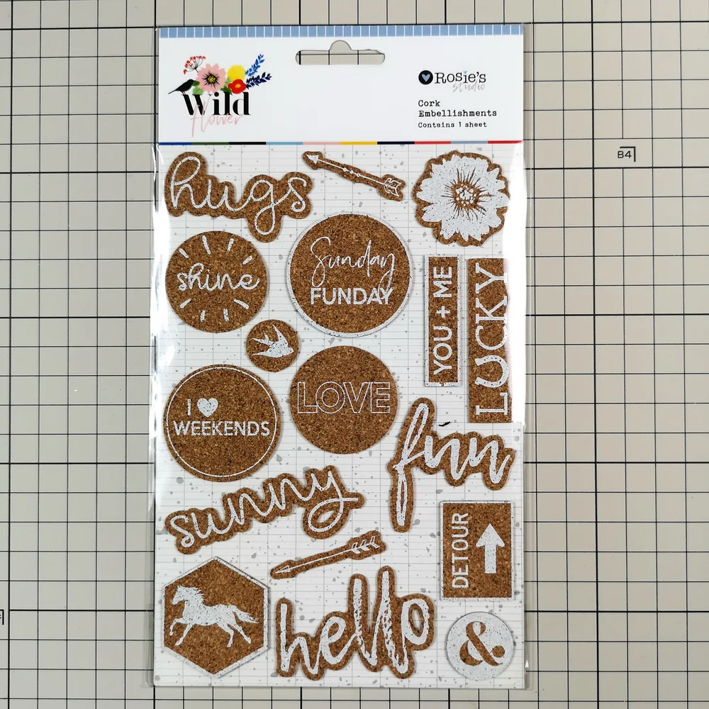 

CRZCrafter Cork Stickers Scrapbooking Card making Journal Self adhesive embellishments decoration