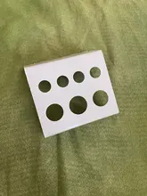 Soporte contenedor de 7 agujeros, accesorios de pigmento de tatuaje, suministros de acero inoxidable, vaso de vidrio, soporte para maquillaje permanente