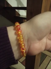 1 unids/set de abalorios de cera de abeja amarilla, cuentas de amberos, pulsera elástica con cuentas, regalo de joyería Unisex