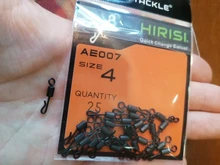 Giratorios de pesca de carpa, aparejo para pesca de carpa de acero inoxidable de cambio rápido, 25 piezas