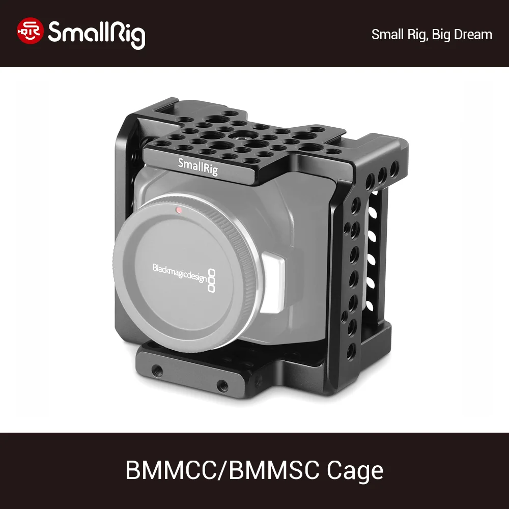 

SmallRig Cage for BMMCC/BMMSC/Blackmagic Micro Cinema Camera/ Blackmagic Micro Studio Camera Cage -1773