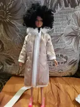 Bastante largo abrigo de algodón vestido para muñeca Barbie ropa Parka para 1/6 BJD muñeca de juguete ropa de invierno chaqueta muñecas accesorios regalo