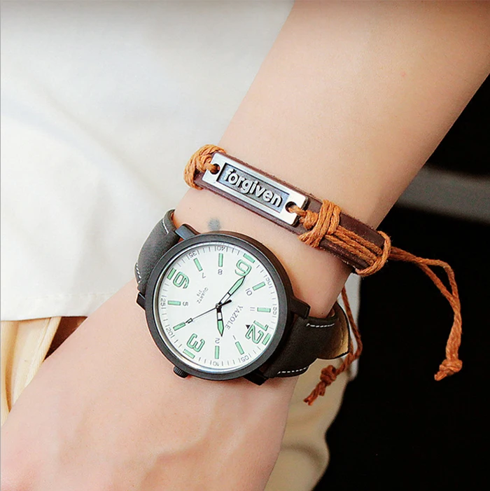Men's Watch Sports Luminous Watches For Men Wrist Watches Leather Clock erkek kol saati relogio masculino reloj hombre 2020 5