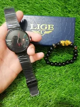 LIGE-reloj deportivo de cuarzo Para Hombre, cronógrafo de marca superior de lujo, a la moda, Ultra reloj Para muñeca fina Para Hombre