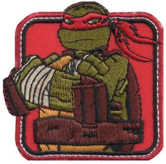 TORTUGAS NINJA Iron patch toppa ricamata gestickter brode parche bordado Размер: 7 см |