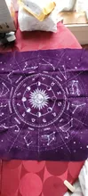 Mantel de cartas de Tarot de 12 Constelaciones, juego de mesa de terciopelo, adivinación, Altar, paño, astrología, oráculo, Bloc de tarjetas