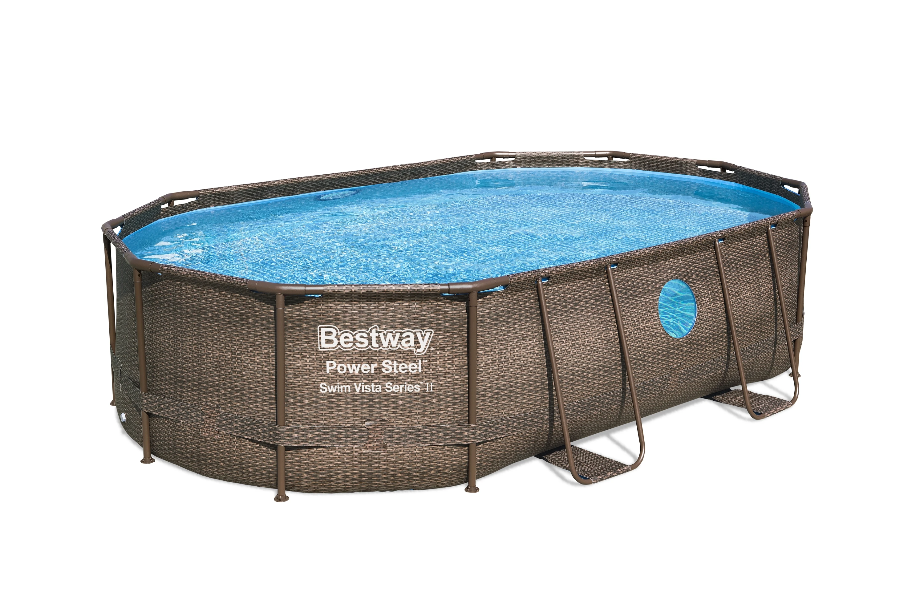 Scaffold oval pool design rattan 488 х305х107см full set Bestway swimming outdoor for summer leisure garden арт.56946 | Спорт и