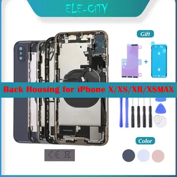 

OEM Back Cover Housing For iPhone X XR XS Max Middle Frame Chassis With Glass Full Assembly Battery Cover with 'LOGO‘ EU With CE