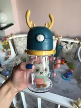 La alimentación de los niños niño recién nacido para bebida de bebé tazas de botellas de agua niños bebiendo sorbete una taza Infantil bebedor Copo con taza Correa