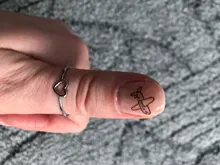 Anillo de corazón hueco para Mujer, sortija delicada para pareja, promesa de boda, infinito, eternidad, amor, joyería Bohemia, regalos BFF, 1 ud.