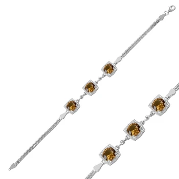 

KUTAYDAN 925 Sterling Silver Zultanite Zircon Cubic Zirconia Bracelet