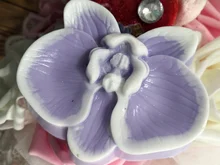 Орхидея синяя с белым цветом из мыла Орхидея синяя с белым цветом из мыла