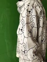 Vintage Sweatshirt Hoodie Pullover Clothes Women Zip-Up Warm Autumn Winter Long-Sleeve