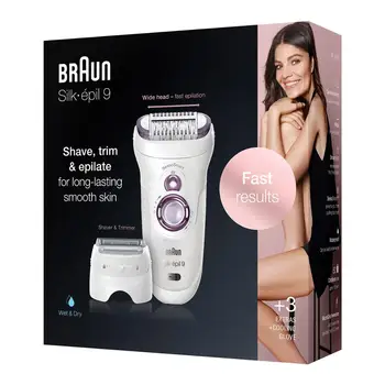 

Braun Silk epil 9 9710 SensoSmart, Wireless, Dry & Wet, 2 in 1 Epilator / Epilation