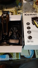 Hair-Clipper Trimmers Barber Lcd-Display-Machine Professional Electric Kemei Men 